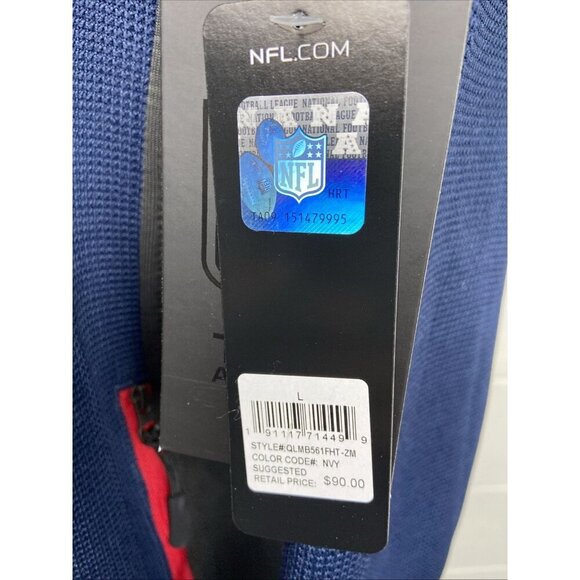 NWT Houston Texans Waffle Knit Quarter Zip Pullover Mens NFL Team Apparel Unisex - Picture 7 of 10